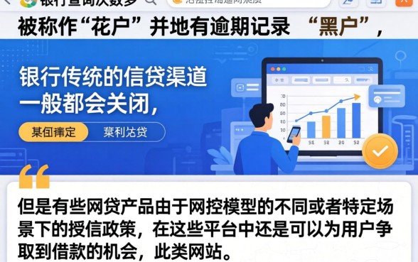 花户银行能下的口子，遴选五个无视黑花半夜下款的网贷口子