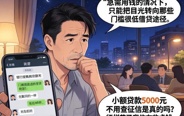 小额贷款5000不看征信,条列五个征信花了可以借钱的网贷平台