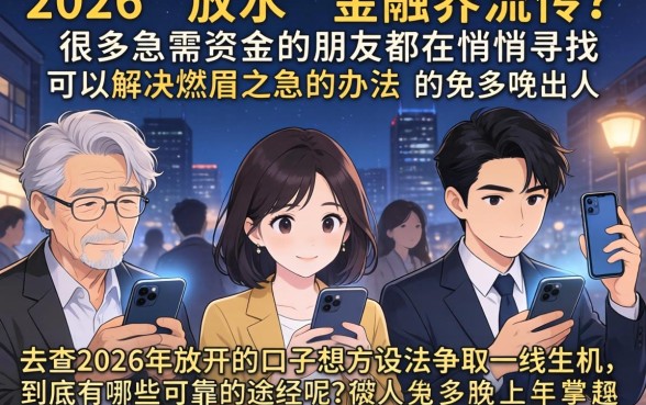 放水的口子2026年，归纳5个公积金借钱app