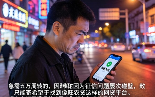 像旺农贷‌一样的网贷平台，归集五个苏州黑户贷款5万的口子