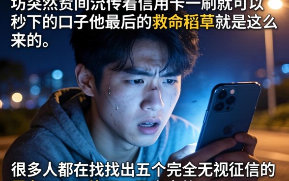 有信用卡就能秒下的口子，理出五个无视征信黑白100%秒下口子