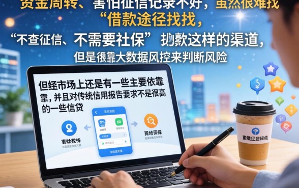 不查征信社保必下口子，整理5个手机可以临时借钱的平台