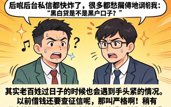 黑白贷是不是黑户口子，细致阐述五个高能分期贷款口子新秀