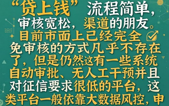 和贷上钱一样免审核的口子，热忱推荐五个网贷平台门槛低一点的平台