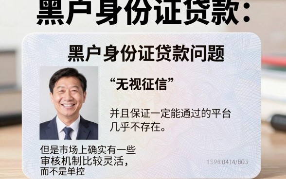 黑户身份证贷款有哪些平台，揭秘5个网贷无视不查征信app