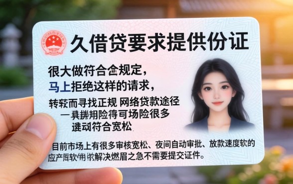 私人借钱压身份证，诚意推荐五个不审核夜间直接放款的网贷软件