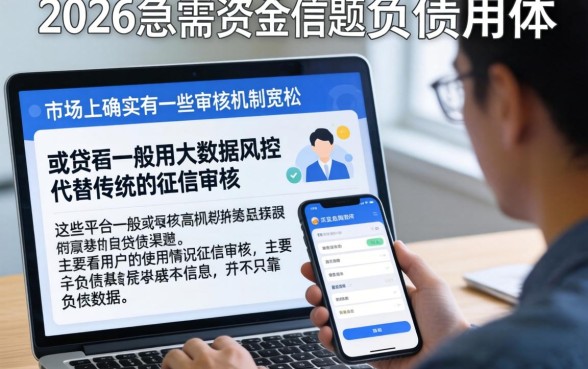 2026黑户借款口子，条列5个不看负债的网贷软件
