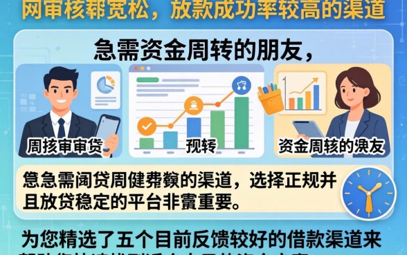 近曰放水的网贷口子，概览5个靠谱借钱网贷软件