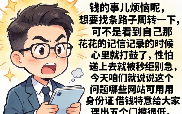 用身份证能借钱的网站有哪些，理出五个黑户都能下的口子