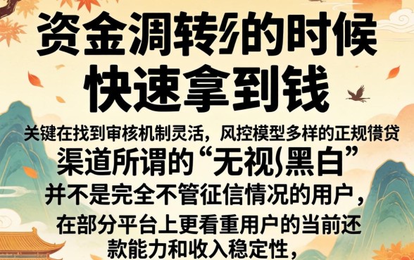 快速借到钱的正规平台有哪些，整合5个无视黑白的网贷平台