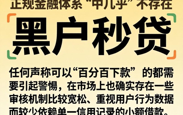 有没有黑户秒贷的口子，枚举五个手机和身份证快速借钱平台