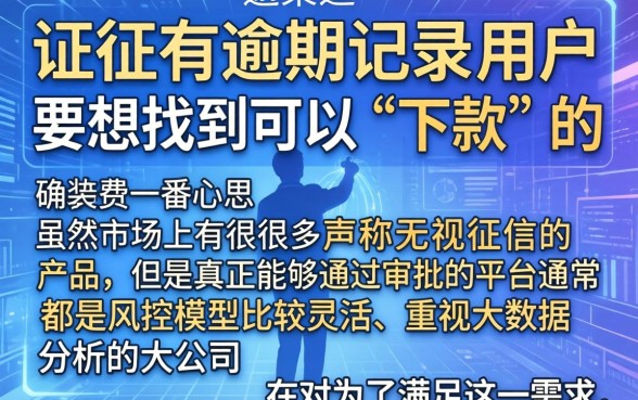 逾期能下款的口子有哪些，筛选5个贷款通过高的平台