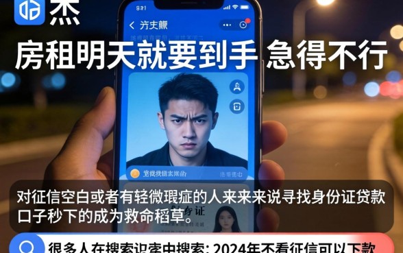 身份证贷款口子秒下的，详细阐述五个轻松借款无征信记录的口子