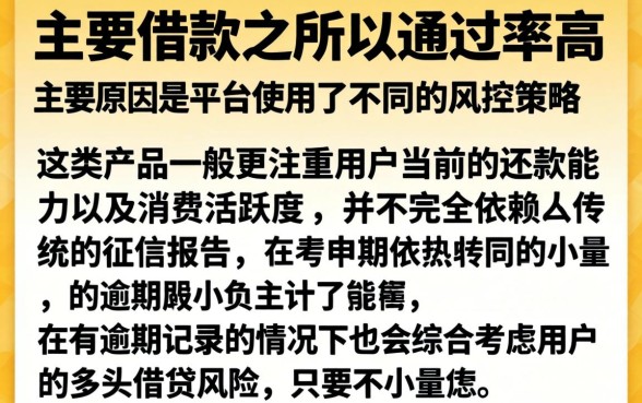 为什么小额借款通过率那么高，胪列5个有逾期借款容易通过的软件