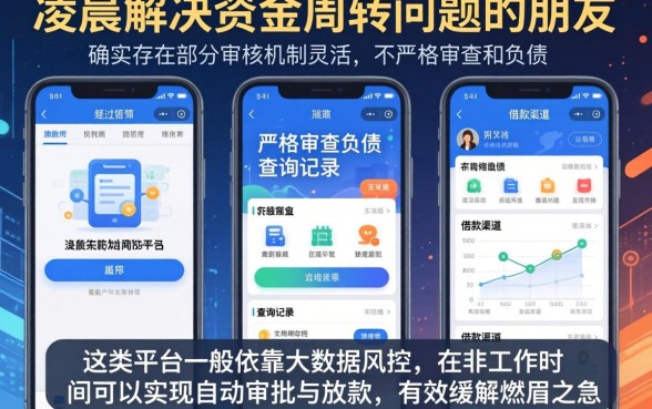 凌晨能下款的口子，诚意推荐5个不看负债查询的app