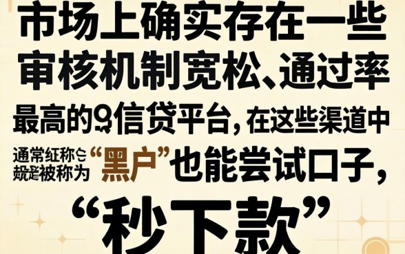 秒下款app链接黑色，罗列五个黑户可以做大额贷款app