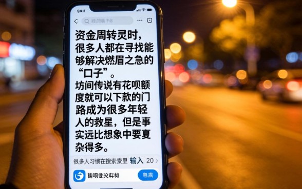 有花呗额度就可以下款的口子，热忱推荐五个20岁可以借钱平台不查征信的平台