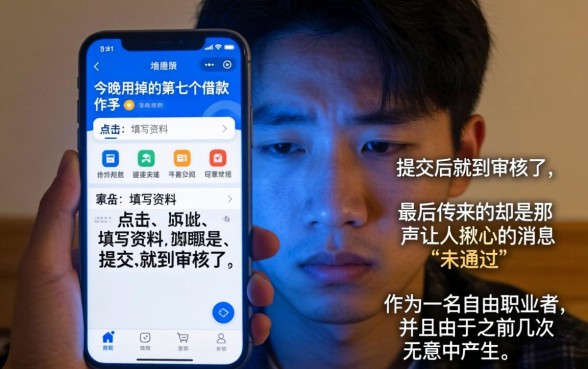 在人人网贷申请贷款，筛选五个征信花居然都下款了的软件