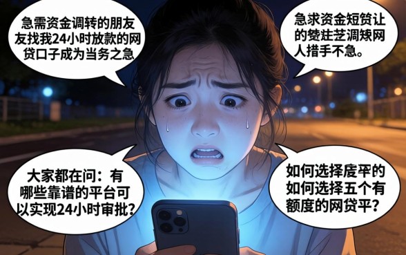 24小时放款的网贷口子，遴选五个分期有额度的网贷软件