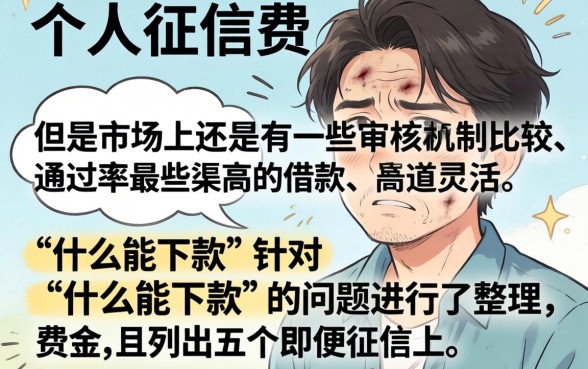 什么能下款的口子，归集5个征信瑕疵也能借网贷轻松下款的口子
