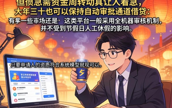 有没有大年三十下款的口子，梳理5个新号易贷速审秒下款软件