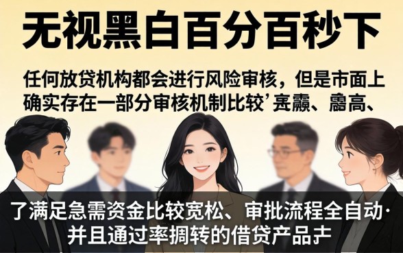 无视黑白百分百秒下口子，整合5个网贷大口子轻松借软件
