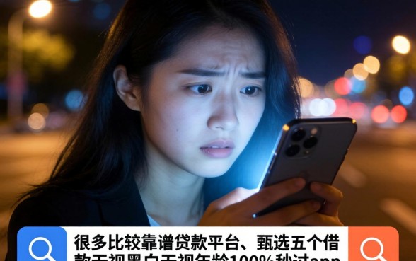 比较靠谱贷款平台，甄选5个借款无视黑白无视年龄100%秒过app