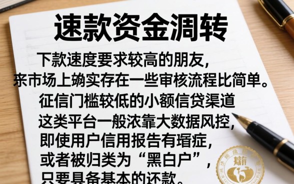 有没有下款快的小额口子，胪列5个最新无视黑白户网贷口子