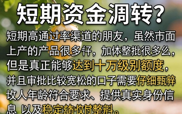 短期好通过的网贷口子,理出五个贷款10万比较容易的口子