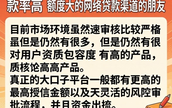 网贷容易下款额度大的口子，概括五个网贷大口子轻松借口子
