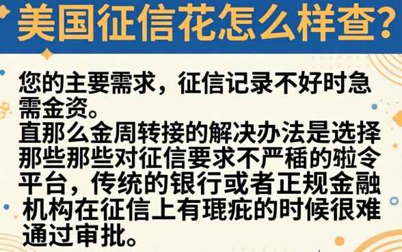 美国征信花了怎么样查，揭秘五个秒批无面签贷款软件