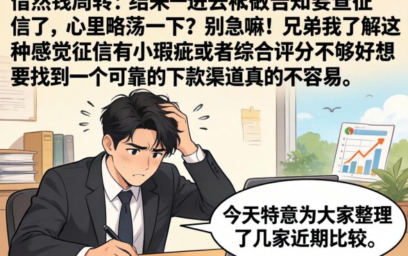 最新借款口子分期，详尽说明五个综合评分不足也能下款的网贷
