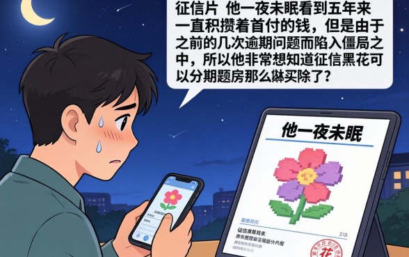 征信黑花了能分期买房嘛吗，归集5个芝麻分负面借款的软件