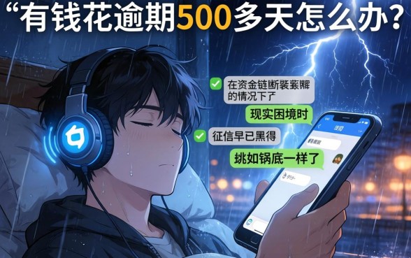 有钱花逾期5百多天怎么办，遴选5个黑征信也能贷款的网贷口子