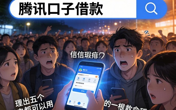 怎么在腾讯口子借款，理出5个黑户都能下的软件