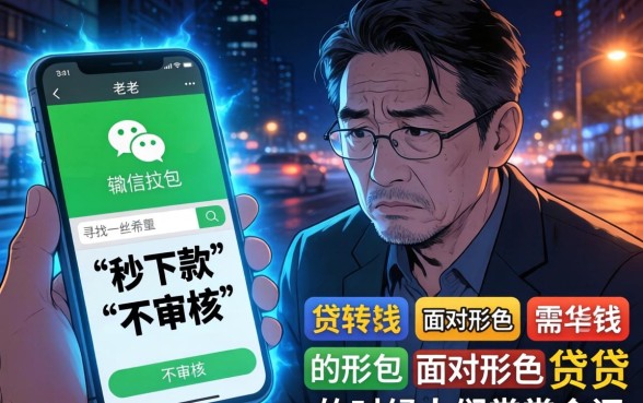 秒下款的微信小贷口子介绍，理出5个无视一切是人就下款的口子