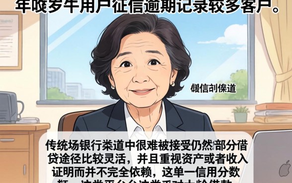 针对40岁以上好下款的口子，整理五个逾期太多能下款app