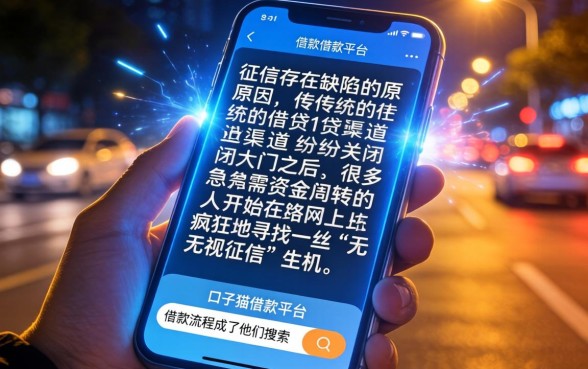口子猫借款平台借款流程，归集5个网贷无视不查征信平台