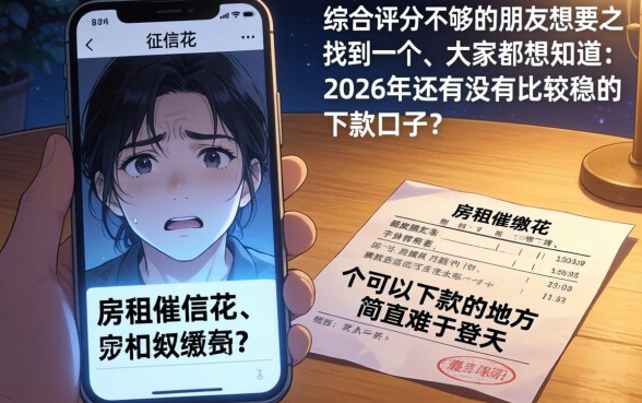 还有没有下款比较稳的口子，整理五个不用芝麻分能借的口子
