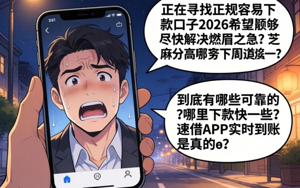 正规容易下款口子2026，胪列五个芝麻借款实时到账速借app