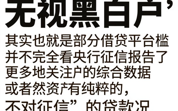 小贷口子无视黑白2026，揭秘5个无视黑白户网贷app