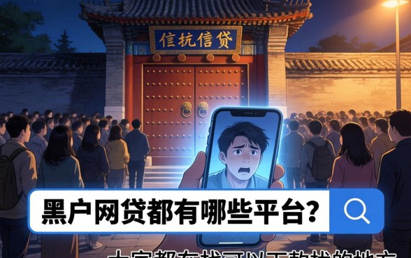 黑户网贷都有什么平台，归集五个不用面签和芝麻分的贷款平台