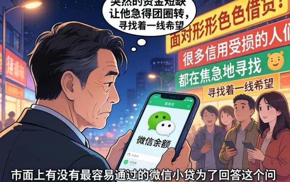 最容易通过的微信小额贷款，详尽说明五个黑户可以下的贷款软件