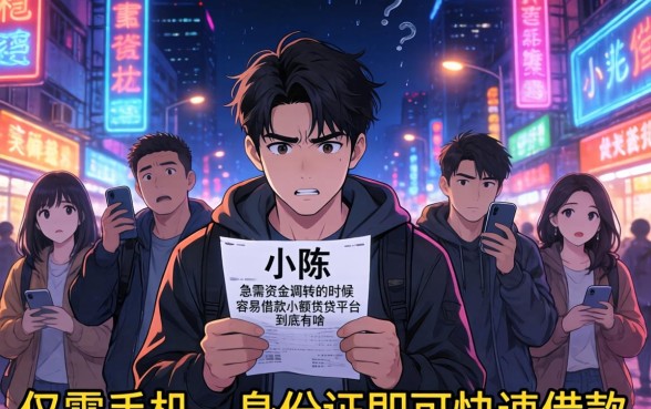 小额借款容易借的，理出五个手机和身份证快速借钱平台