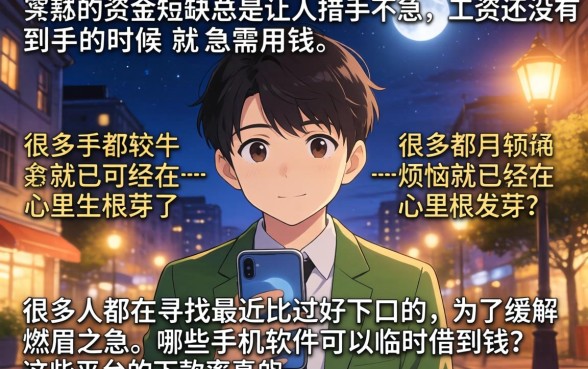 最近比较好下的口子，细致阐述五个手机可以临时借钱的软件