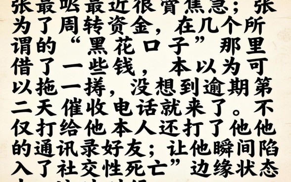 黑花口子不还款会怎么样，罗列五个芝麻信用可以借钱的app