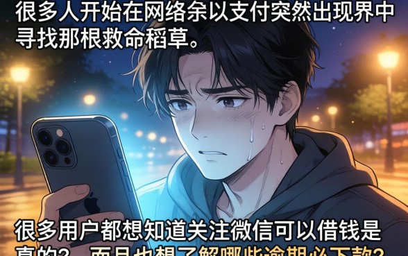 关注微信可借钱的口子，诚意推荐5个逾期必下款的app