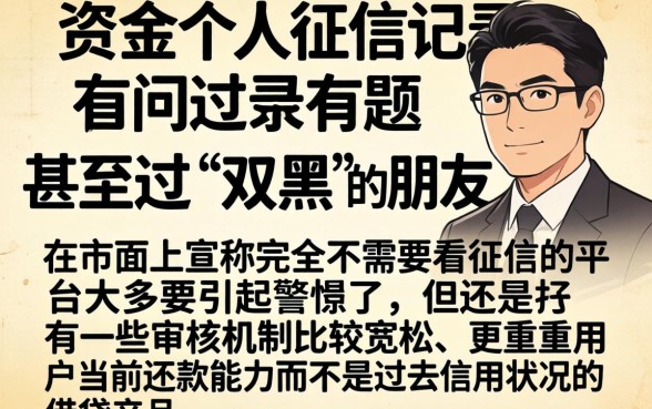 哪个网贷不查征信记录的平台，梳理五个无视双黑能下的分期贷