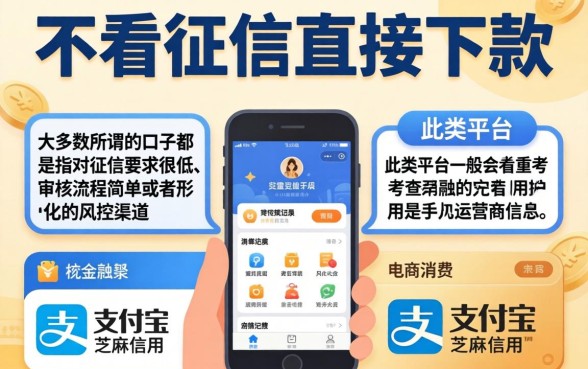 不看征信直接下款的口子，归纳5个无视黑白花户的下款口子