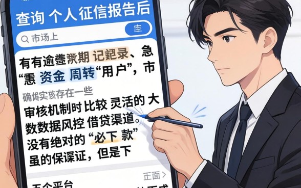 网上征信报告查询个人征信，概览5个逾期必下款的平台